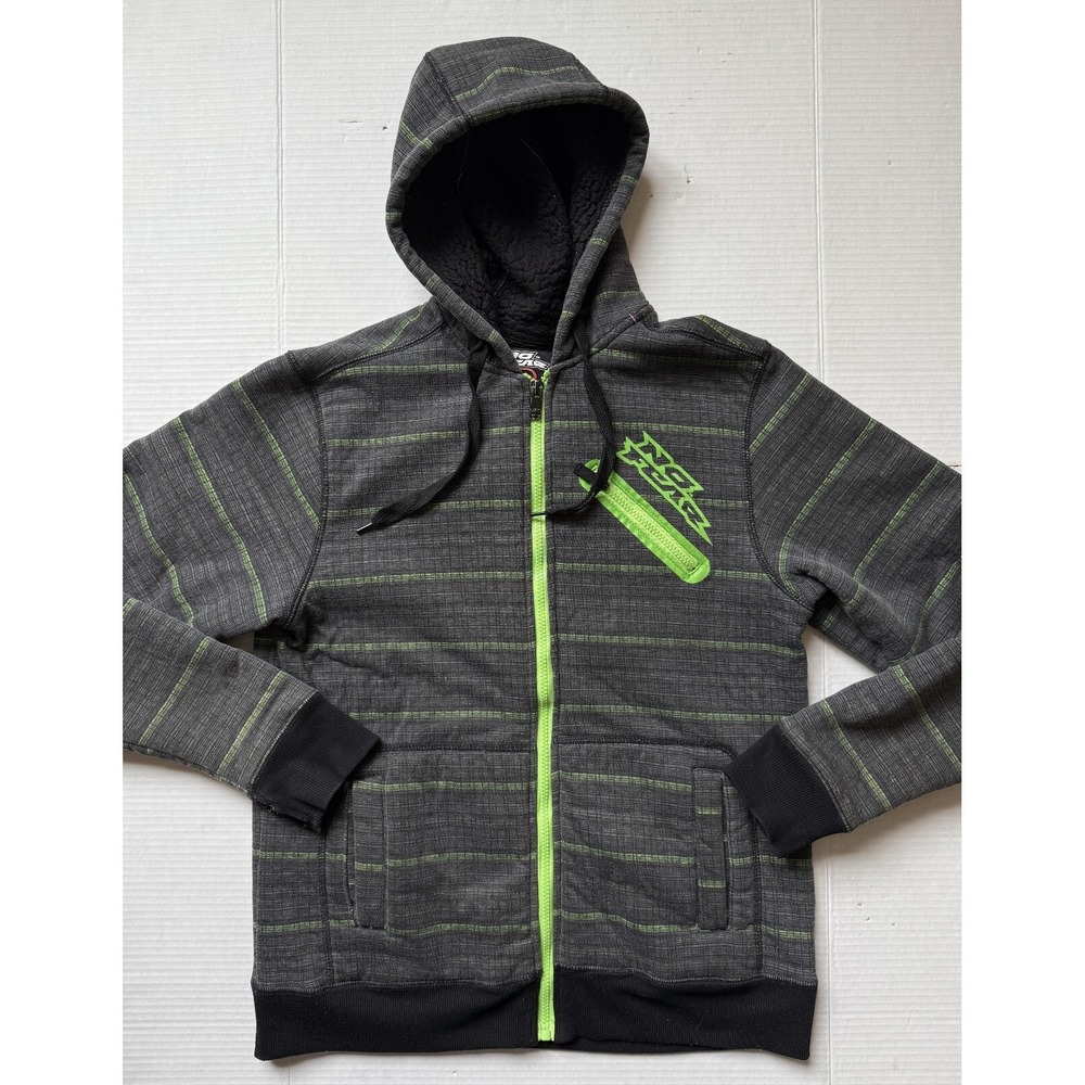 NO‎ FEAR - Men's Sherpa Lined Full Zip Hoodie - Size Small